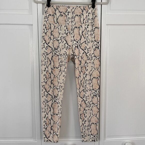 Anthropologie Revolve ALLFENIX White Python 7/8 Legging Size Small Athletic EUC - Picture 5 of 8